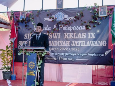Sambutan Kepala Sekolah oleh Bapak Tuflikhun, S.Pd.I