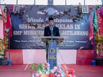 Sambutan Kepala Sekolah oleh Bapak Tuflikhun, S.Pd.I
